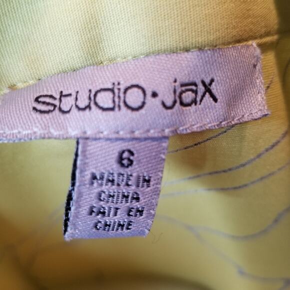 Studio Jax Blazer Womens 6 Small Jacket Long Sleeve Top Green Dressy Jacket - Picture 8 of 9